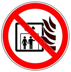 NÃO USE O ELEVADOR EM CASO DE INCÊNDIO